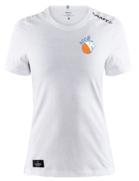 T-shirt CRAFT Femme Blanc ou Bleu ACCBasket