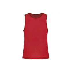 Chasuble ajourée simple rouge ASAV Handball