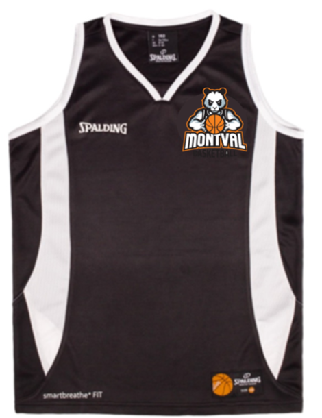 Maillot noir Spalding COC Basket