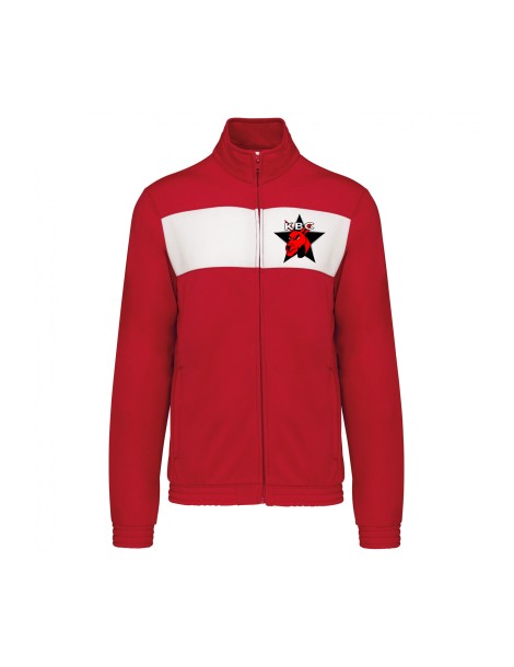 Veste zip Homme/Junior Rouge KBC Ecommoy