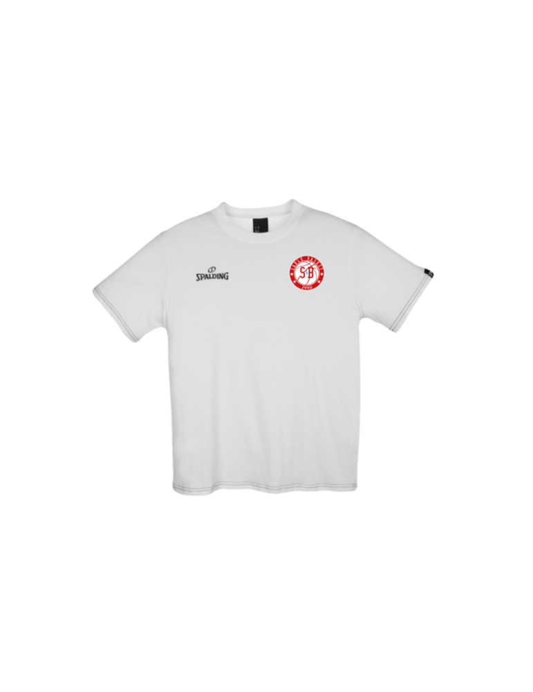 T-shirt SPALDING Rouge ou Blanc Sablé Basket