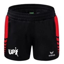 Short ERIMA Noir/Rouge Femme UPI Handball