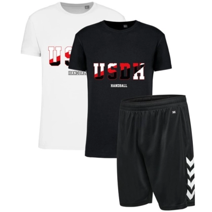 Pack Ensemble t-shirt + short USDH Adulte/Junior
