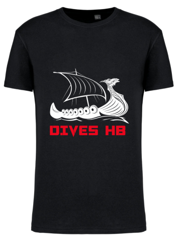T-shirt uni Noir Dives HB