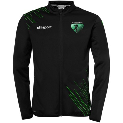 Veste zip Uhlsport Noir/Vert FCS Champagné