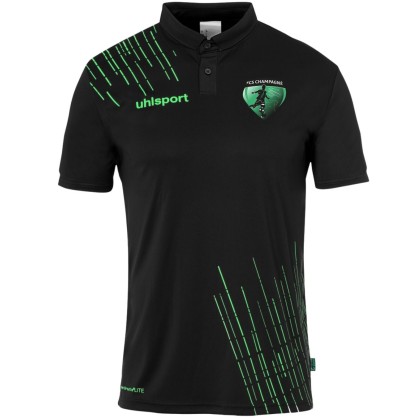 Polo de sortie Uhlsport Noir/Vert FCS Champagné