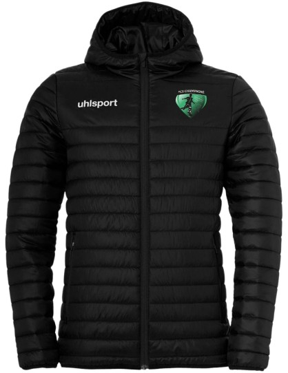 Doudoune Uhlsport Noir FCS Champagné (logo en écusson sublimé)