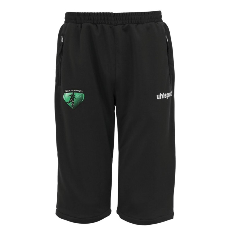 Short long Uhlsport Noir/Vert FCS Champagné (Flocage écusson)