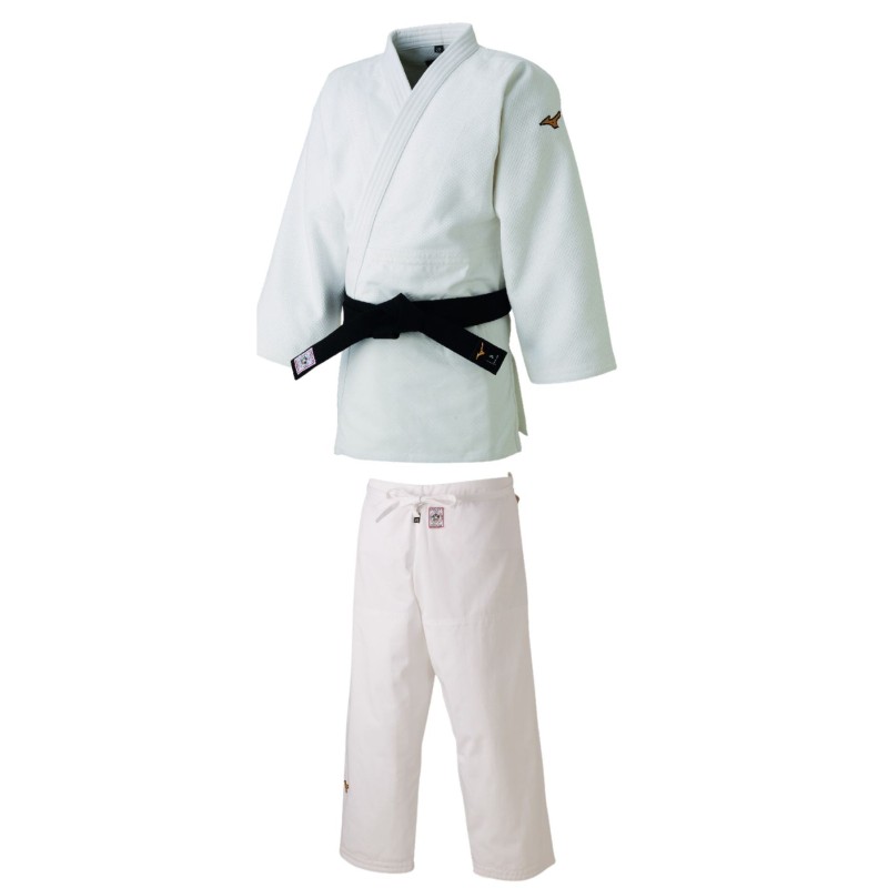 Kimono Mizuno Blanc IJF Antonnière Judo Club 72 (logo du club brodé)