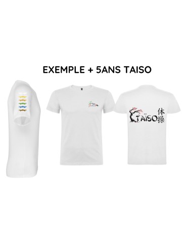 T-shirt TAISO Blanc...