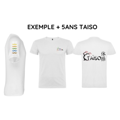 T-shirt TAISO Blanc Antonnière Judo Club 72