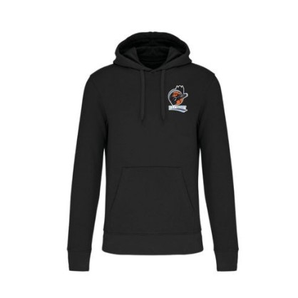 Sweat capuche Noir/Gris/Bleu ciel USV BASKET