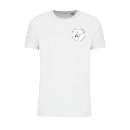 T-shirt uni Blanc / Noir / Rouge Judo Club de la Flèche