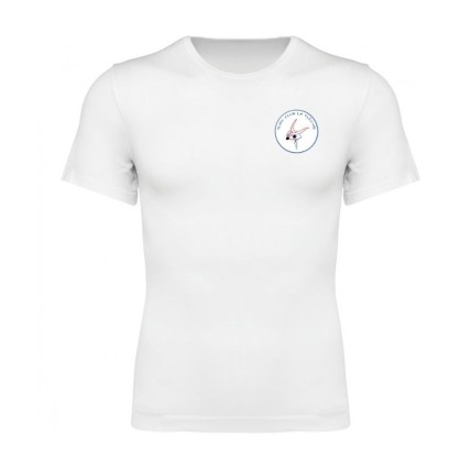 Sous maillot MC Blanc / Noir Judo club de la Flèche