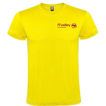 T-shirt Jaune coton Comité de Volley 72