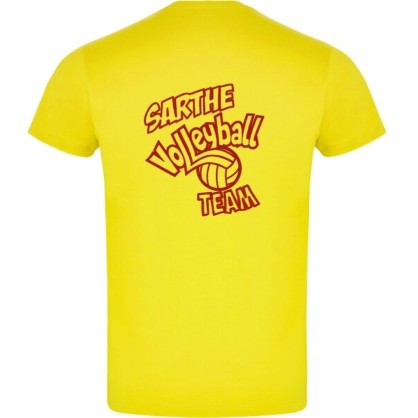 T-shirt Jaune coton Comité de Volley 72
