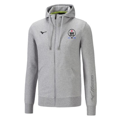 Sweat capuche Mizuno Gris JS Coulaines Judo