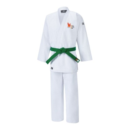 Kimono Mizuno Blanc HAYATO LE MANS SARTHE JUDO (logo brodé)