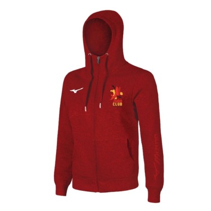 Veste zip Mizuno Gris/Noir/Rouge Montoire Judo