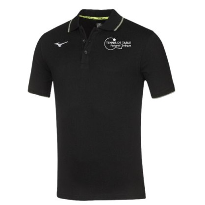 Polo Mizuno Noir TTC Parigné