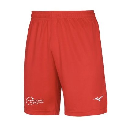 Short d'entraînement Noir/Rouge Mizuno TTC Parigné