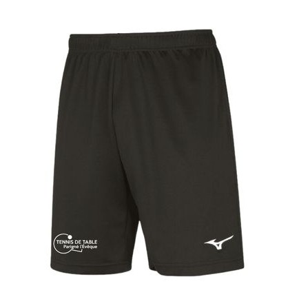 Short d'entraînement Noir/Rouge Mizuno TTC Parigné