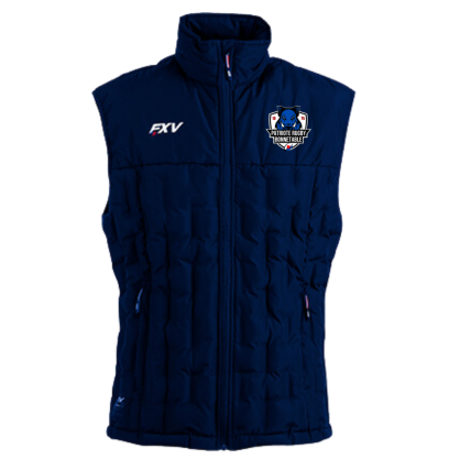 Doudoune sans manches FXV Marine Patriote Rugby de Bonnétable (logo brodé)