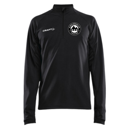 Veste 1/4 zippée Craft Noire Alpes Mancelles Athlétisme