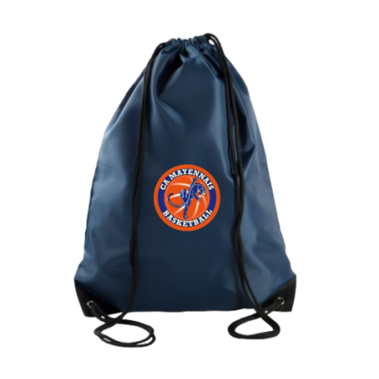 Sac à dos avec cordelettes Bleu marine CA Mayennais Basketball