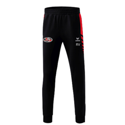 Pantalon de survêtement Erima Noir/Rouge ASSJA