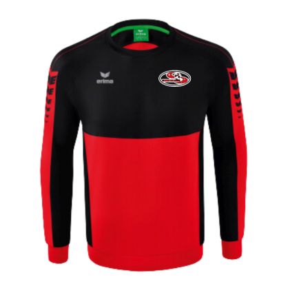 Sweat Erima Noir/Rouge ASSJA