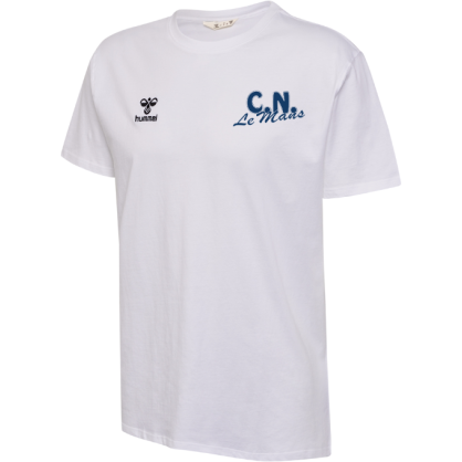 T-shirt coton Hummel Blanc CN du Mans
