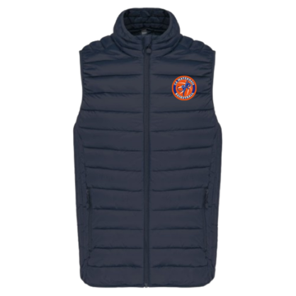 Doudoune sans manche Bleu marine CA Mayennais Basketball (Logo brodé)