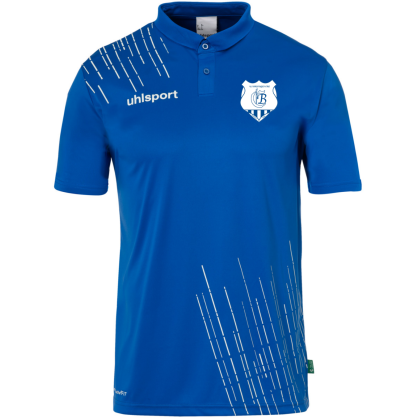 Polo Uhlsport Bleu/Blanc US BAZOUGES-CRE