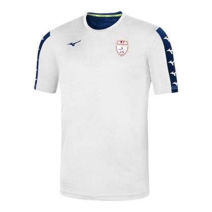 Maillot NARA TEE MIZUNO Blanc ou Noir Etoile Lavalloise Futsal