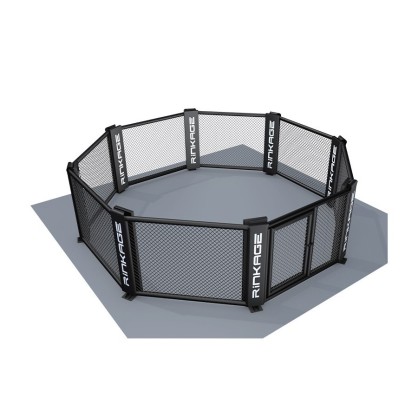 Cage MMA à poser - revêtement amortissant et bâche T-Flex personnalisable