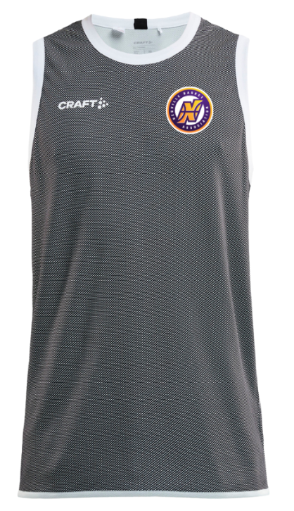 Maillot réversible basket CRAFT Noir/Blanc Neuville Basket