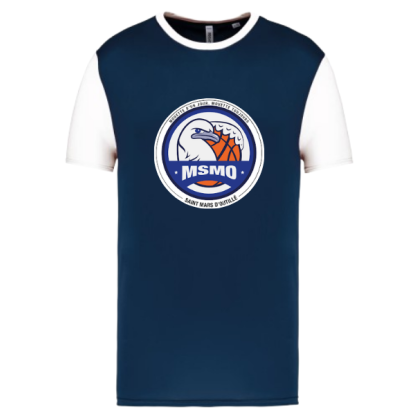 Maillot Bicolore Bleu MSMO (Grand logo en couleur)