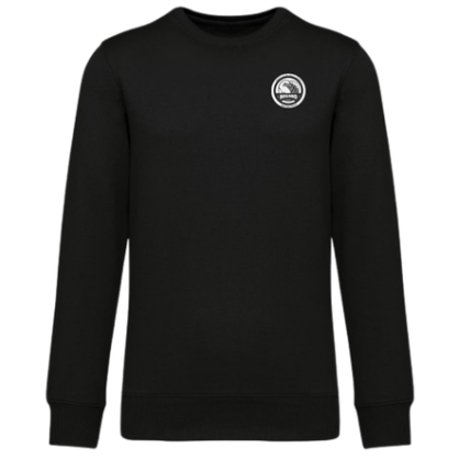 Sweat Noir MSMO (Logo cœur en noir et blanc)