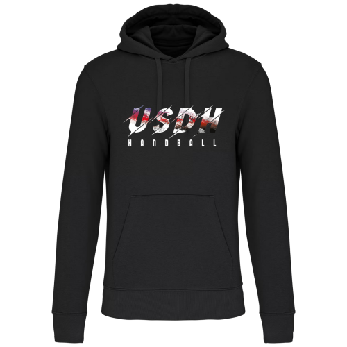 Sweat capuche Noël Noir USDH