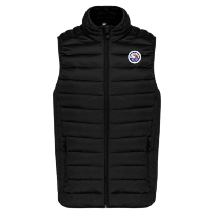 Doudoune sans manches Noir MSMO (logo brodé)