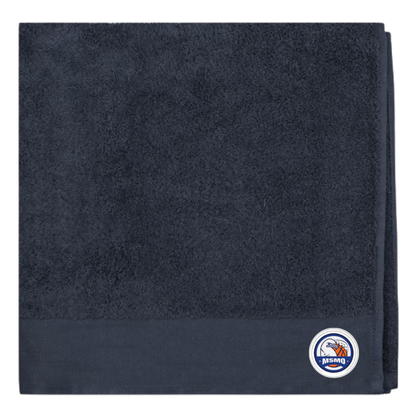 Serviette de bain Bleu marine MSMO (logo brodé)