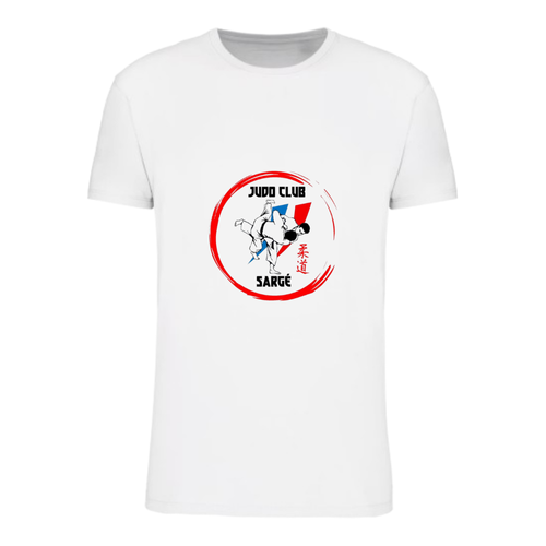 T-shirt Blanc Judo Club Sargé