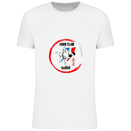 T-shirt Blanc Judo Club Sargé