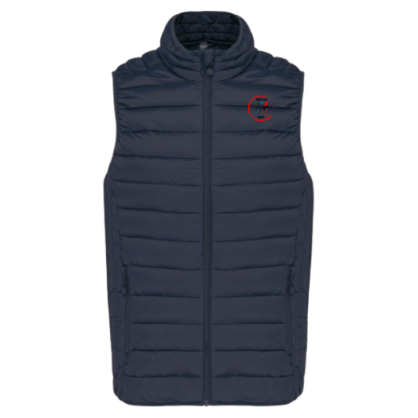 Doudoune sans manches Bleu marine Judo Club Sargé (logo brodé)