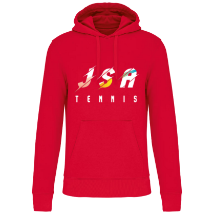 Sweat à capuche rouge JSA Tennis