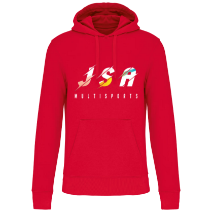 Sweat à capuche rouge JSA Multisports