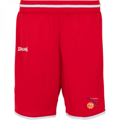 Short Blanc ou Rouge SPALDING Femme USF Basket
