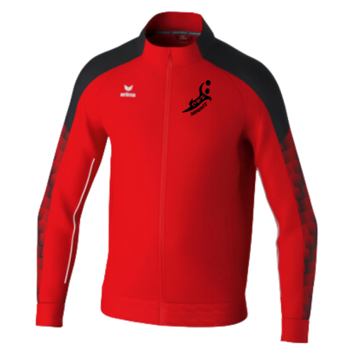 Veste zip ERIMA rouge/noir...