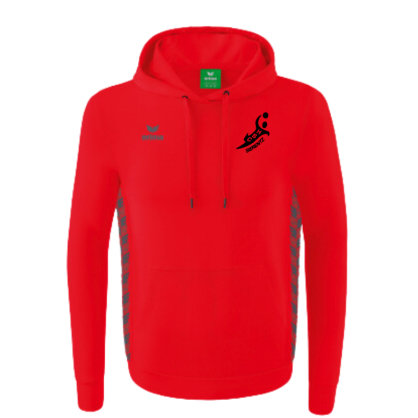 Sweat capuche rouge ERIMA HBC SIERENTZ